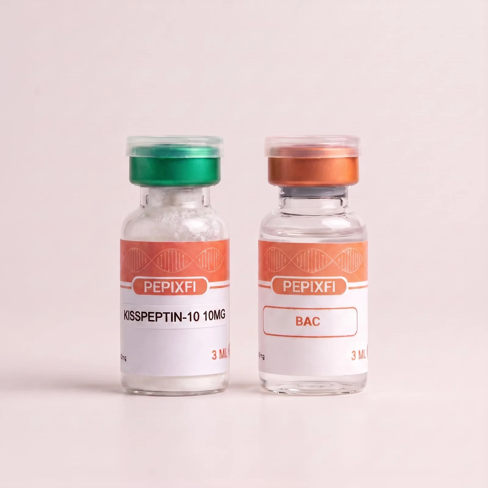 Kisspeptin-10 10mg — vialerna sida vid sida, Pepixfi
