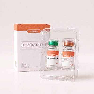 Glutathione 1500mg — vialerna i blisterkartan med förpackningen bakom